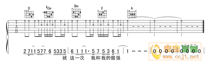 五月天倔强吉他谱第4页